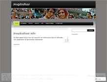 Tablet Screenshot of jeugdcultuur.wordpress.com