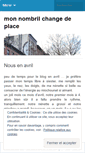 Mobile Screenshot of monnombrilchangedeplace.wordpress.com