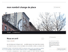 Tablet Screenshot of monnombrilchangedeplace.wordpress.com