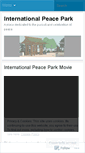 Mobile Screenshot of internationalpeacepark.wordpress.com