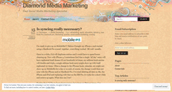 Desktop Screenshot of diamondmediamarketing.wordpress.com