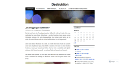 Desktop Screenshot of destruktion.wordpress.com