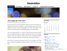 Tablet Screenshot of destruktion.wordpress.com