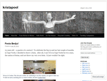 Tablet Screenshot of kristapool.wordpress.com