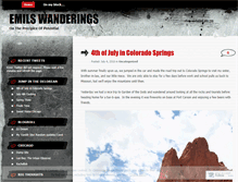 Tablet Screenshot of emilwandering.wordpress.com