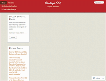 Tablet Screenshot of aimhighesg.wordpress.com