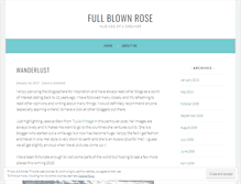 Tablet Screenshot of fullblownrose.wordpress.com