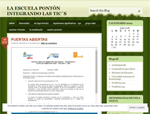 Tablet Screenshot of escuelaponton.wordpress.com