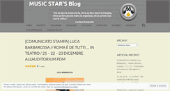 Desktop Screenshot of musicstarsblog.wordpress.com