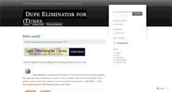 Desktop Screenshot of dupeeliminator.wordpress.com