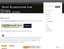 Tablet Screenshot of dupeeliminator.wordpress.com