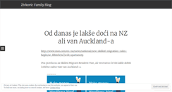 Desktop Screenshot of izivkovic.wordpress.com