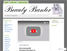 Tablet Screenshot of beautybanter.wordpress.com