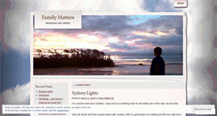 Desktop Screenshot of familymattersnz.wordpress.com