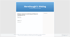 Desktop Screenshot of merethought.wordpress.com