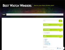 Tablet Screenshot of bestwatchwinders.wordpress.com