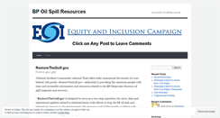 Desktop Screenshot of equityandinclusion.wordpress.com