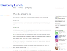 Tablet Screenshot of blueberrylunch.wordpress.com