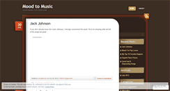 Desktop Screenshot of moodtomusic.wordpress.com