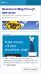 Mobile Screenshot of grandparentingthruobstacles.wordpress.com