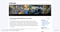 Desktop Screenshot of matthnqigr.wordpress.com