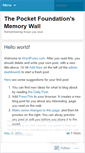 Mobile Screenshot of memorywall.wordpress.com