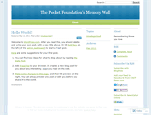 Tablet Screenshot of memorywall.wordpress.com