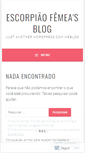Mobile Screenshot of escorpiaofemea.wordpress.com