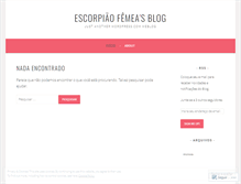 Tablet Screenshot of escorpiaofemea.wordpress.com