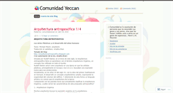Desktop Screenshot of comunidadyeccan.wordpress.com