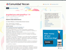 Tablet Screenshot of comunidadyeccan.wordpress.com