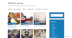 Desktop Screenshot of freedomabroad.wordpress.com