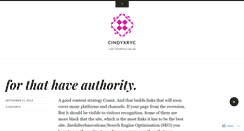 Desktop Screenshot of cindyxryc.wordpress.com