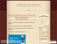 Tablet Screenshot of hoguehouse.wordpress.com