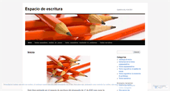 Desktop Screenshot of espaciodeescritura.wordpress.com