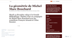 Desktop Screenshot of michelmarcbouchard.wordpress.com