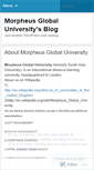 Mobile Screenshot of morpheusglobaluniversity.wordpress.com