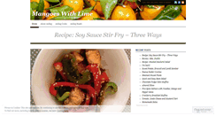 Desktop Screenshot of mangoeswithlime.wordpress.com