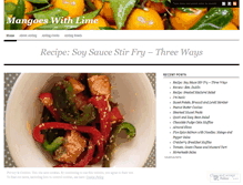 Tablet Screenshot of mangoeswithlime.wordpress.com