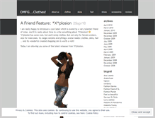 Tablet Screenshot of omfgclothes.wordpress.com