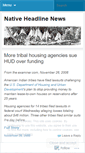 Mobile Screenshot of nativenews.wordpress.com