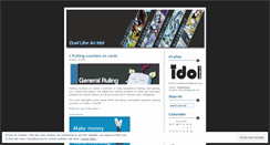 Desktop Screenshot of duellikeanidol.wordpress.com