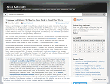 Tablet Screenshot of jkoblovsky.wordpress.com