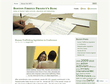 Tablet Screenshot of bostonfireflyproject.wordpress.com