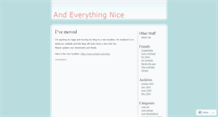 Desktop Screenshot of andeverythingnice.wordpress.com