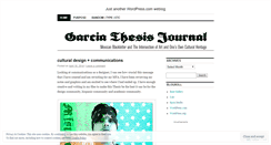 Desktop Screenshot of garciathesisjournal.wordpress.com