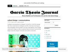 Tablet Screenshot of garciathesisjournal.wordpress.com