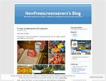 Tablet Screenshot of newfreescreensavers.wordpress.com