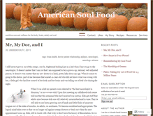 Tablet Screenshot of americansoulfood.wordpress.com