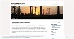 Desktop Screenshot of investasikayu.wordpress.com